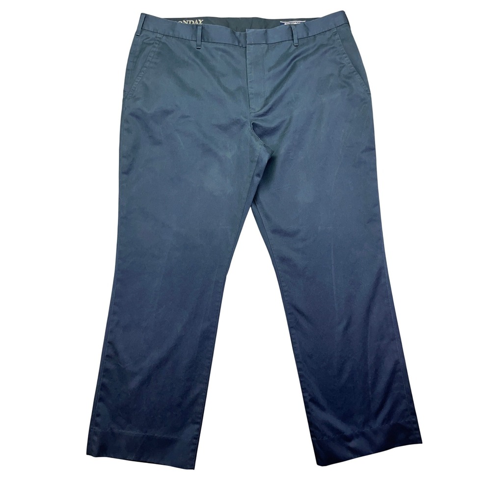 Bonobos‎ Monday Dress Pants Straight Fit Chinos Blue Cotton Blend Sz 40 Golf